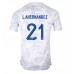 Frankrike Lucas Hernandez #21 Borta matchtröja VM 2022 Kortärmad Billigt